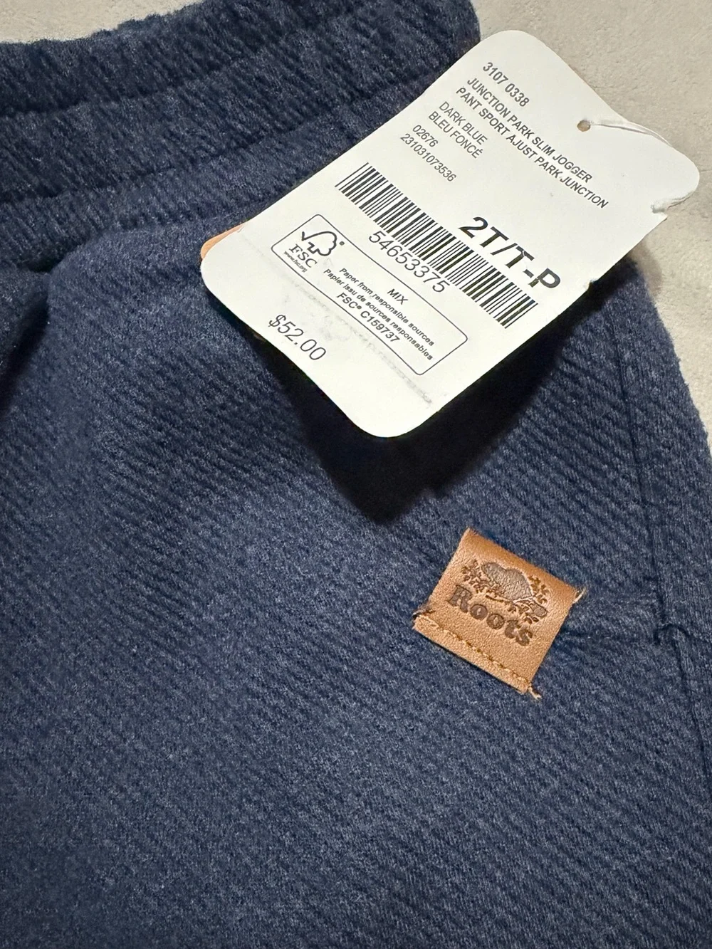 Roots Kids Dark Navy Cargo Joggers